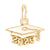 Grad Cap 2026 Charm In Yellow Gold