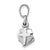 Faith, Hope & Charity 3D Charm in 14k White Gold