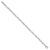 14K White Gold Polished Flat Oval Link Bracelet