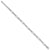 14k White Gold Polished Fancy Link with 1in ext