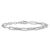 14k White Gold Polished Fancy Link with 1in ext