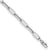 14k White Gold Polished Fancy Link with 1in ext