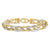 14K White and Yellow Gold Polished Fancy Link Bracelet