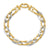 14K White and Yellow Gold Polished Fancy Link Bracelet