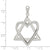 Sterling Silver Adoption Symbol / Star of David Heart Pendant