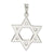 Sterling Silver Polished Star of David pendant