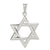 Sterling Silver Polished Star of David pendant