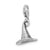 3-D Antiqued Witches Hat Charm in Sterling Silver