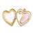 14k Gold Filled Two-color 4-Frame Grandma Heart Locket