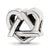 Adoption Symbol Charm Bead in Sterling Silver