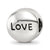 Swarovski Elements Apr-Love Charm Bead in Sterling Silver