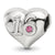 Swarovski Sweet 16 Heart Charm Bead in Sterling Silver