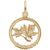 Maple Leaf Charm in Yellow Gold Plated