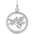 Maple Leaf Charm In Sterling Silver