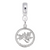 Maple Leaf Charm Dangle Bead In Sterling Silver