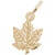 Maple Leaf Charm in Yellow Gold Plated