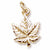 Maple Leaf charm in Yellow Gold Plated hide-image