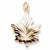 Maple Leaf charm in Yellow Gold Plated hide-image