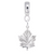 Maple Leaf charm dangle bead in Sterling Silver hide-image