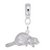 Beaver Charm Dangle Bead In Sterling Silver