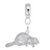 Beaver charm dangle bead in Sterling Silver hide-image