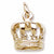 Crown Charm in 10k Yellow Gold hide-image