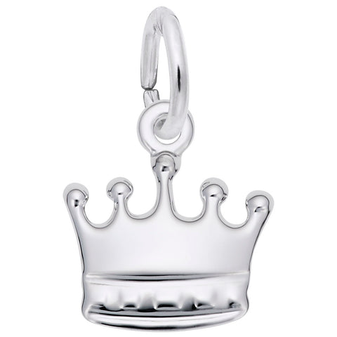 Crown Charm In Sterling Silver