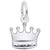 Crown Charm In Sterling Silver