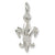 Fleur De Lis charm in Sterling Silver hide-image