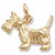 Scottie Dog charm in Yellow Gold Plated hide-image