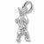 Bear charm in 14K White Gold hide-image