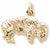 Buffalo Charm in 10k Yellow Gold hide-image