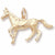 Horse charm in Yellow Gold Plated hide-image