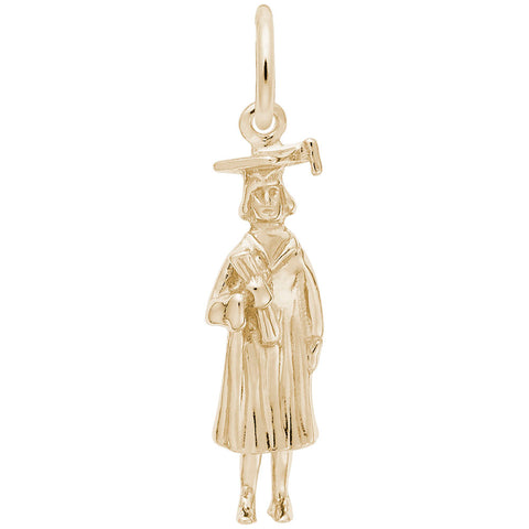 Graduation Charm in Yellow Gold Plated