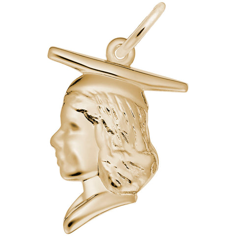 Graduation Charm in Yellow Gold Plated