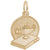 Graduation Charm in Yellow Gold Plated