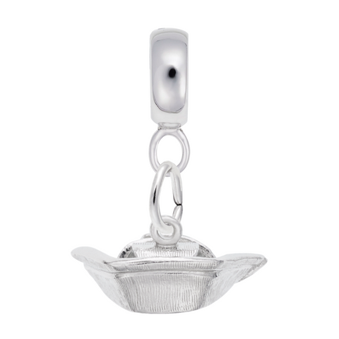 Nurse Cap Charm Dangle Bead In Sterling Silver
