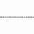 14K White Gold Diamond-Cut Rope Chain