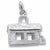 School charm in 14K White Gold hide-image