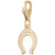 Horseshoe Charm in Yellow Gold Plated