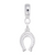 Horseshoe Charm Dangle Bead In Sterling Silver