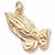 Praying Hands charm in Yellow Gold Plated hide-image