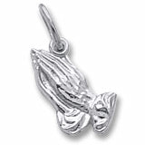 Praying Hands charm in Sterling Silver hide-image