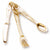 Utensils Charm in 10k Yellow Gold hide-image