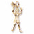 Cheerleader Charm in 10k Yellow Gold hide-image