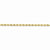 14K Yellow Gold Diamond-Cut Rope Chain with Lobster Clasp, 30 inch x 3mm