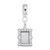 Frame Charm Dangle Bead In Sterling Silver