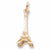 Eiffel Tower charm in Yellow Gold Plated hide-image