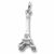 Eiffel Tower charm in 14K White Gold