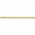 14K Yellow Gold Diamond-Cut Rope Chain with Lobster Clasp, 30 inch x 3.5mm